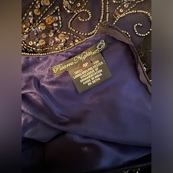 Pisarro Nights navy beaded size 4P - Picture 12 of 12